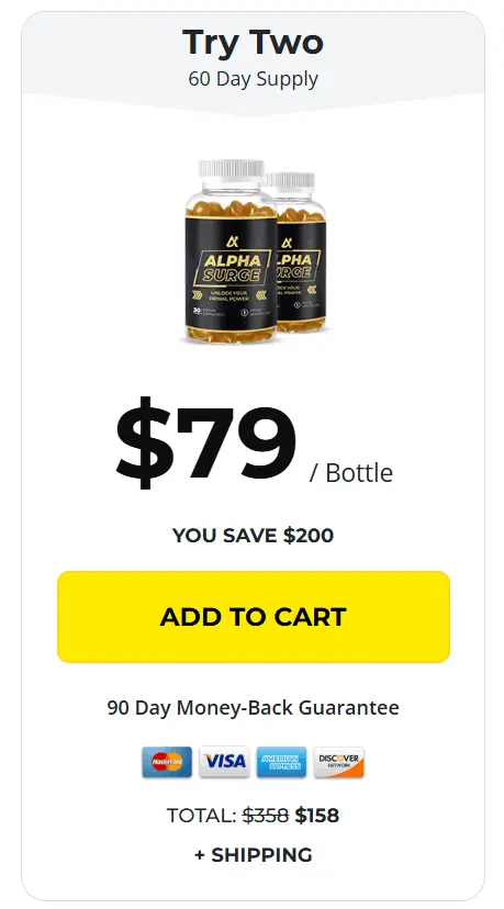 Alpha Surge 2 bottle 60 day starter pack